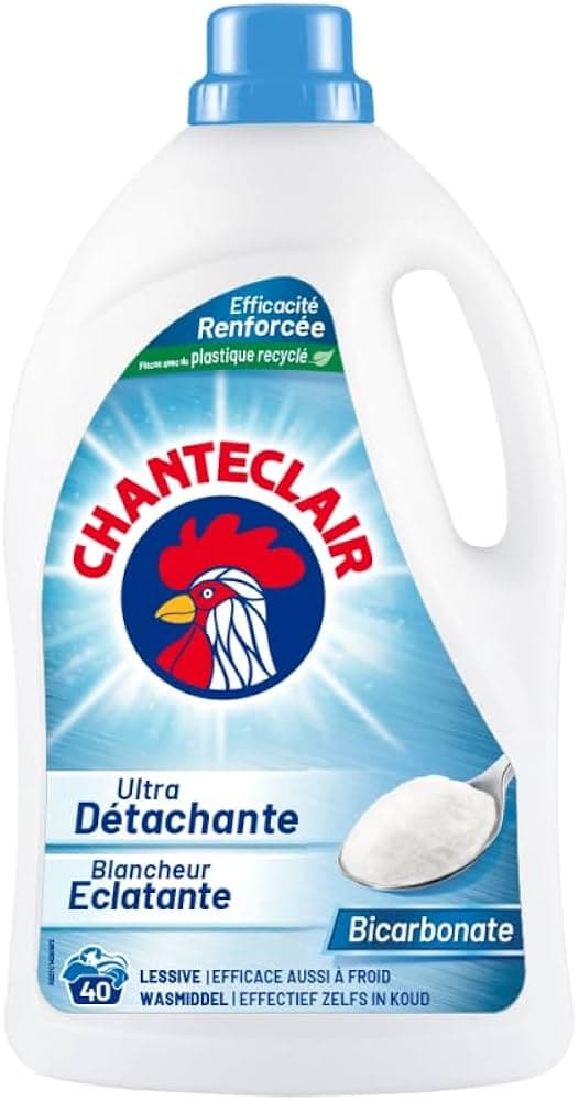Ultra Bright White Stain Remover Bicarbonate Laundry Liquid - Chanteclair