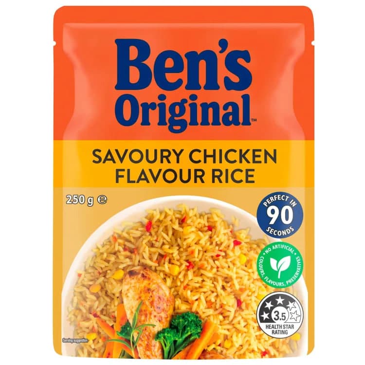 Savoury Chicken Flavour Rice Pouch