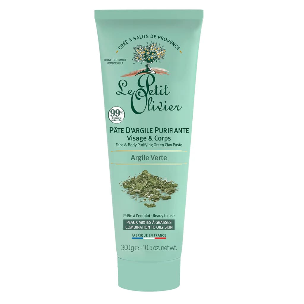 Green Clay Paste for Face and Body - Le Petit Olivier