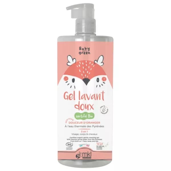Gentle Cleansing Gel for Face, Body and Hair (Baby Green)