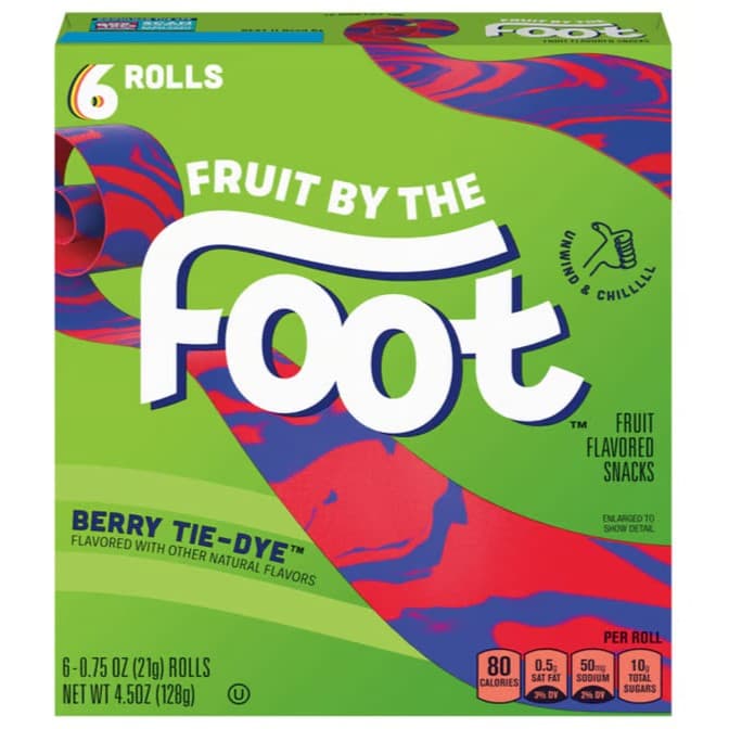 Fruit by the Foot Berry Tie-Dye Flavored Snacks