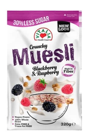 Crunchy Muesli With Blackberry & Raspberry - Vitalia