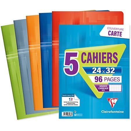 Pack of 5 Notebook - Clairefontaine	