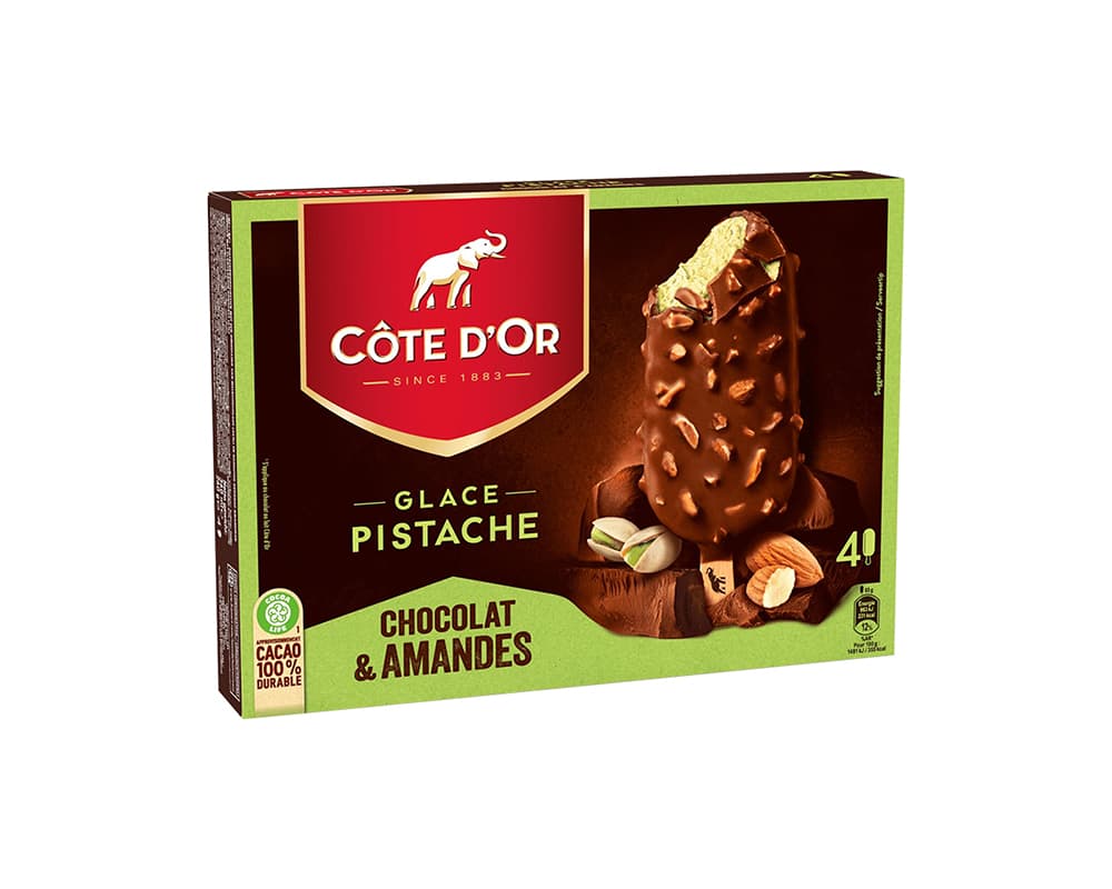 Glace Pistachios Chocolate Almond