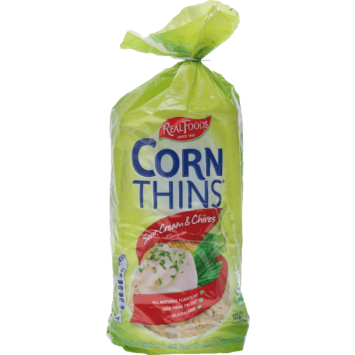 Corn thins Sour Cream & Chives Gluten Free