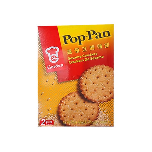 Pop-Pan Sesame Crackers - Golden