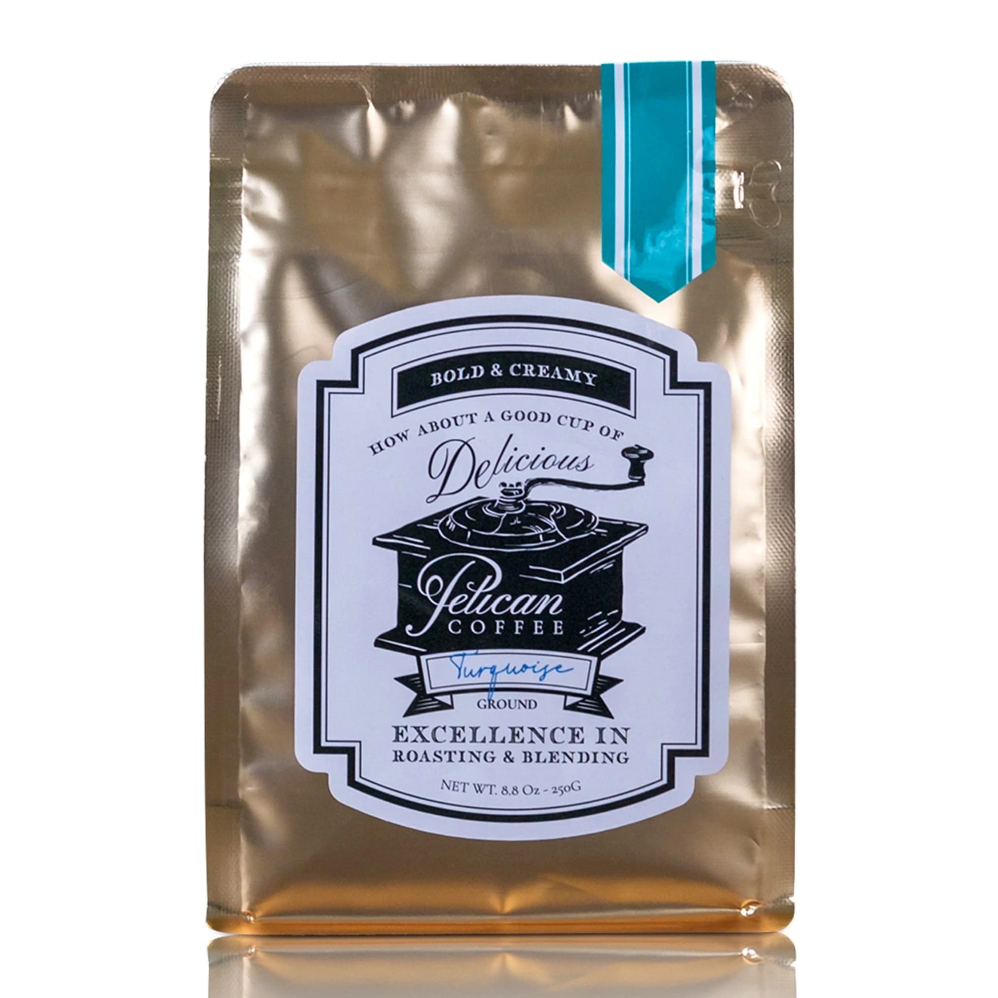 The Turquoise Robusta/Arabica Blend Ground Coffee 1