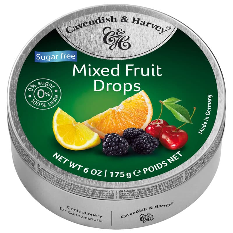 Mixed Fruit Drops Sugar Free - Cavendish Harvey