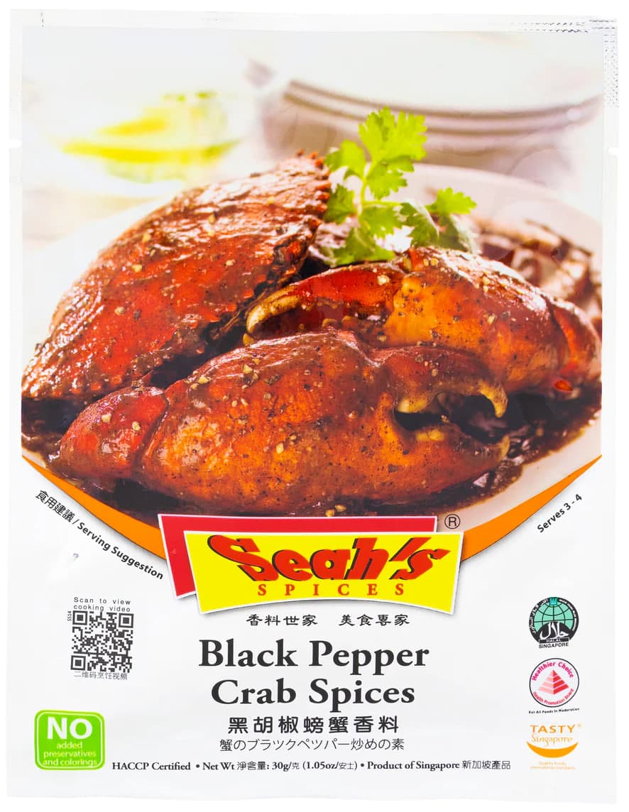 Black Pepper Crab Spice - Seah's Spice