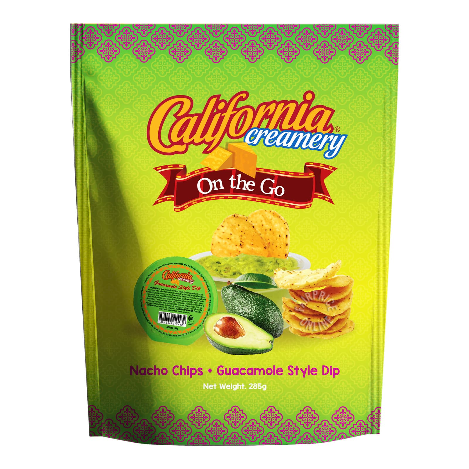Nacho Chips Guacamole Dip