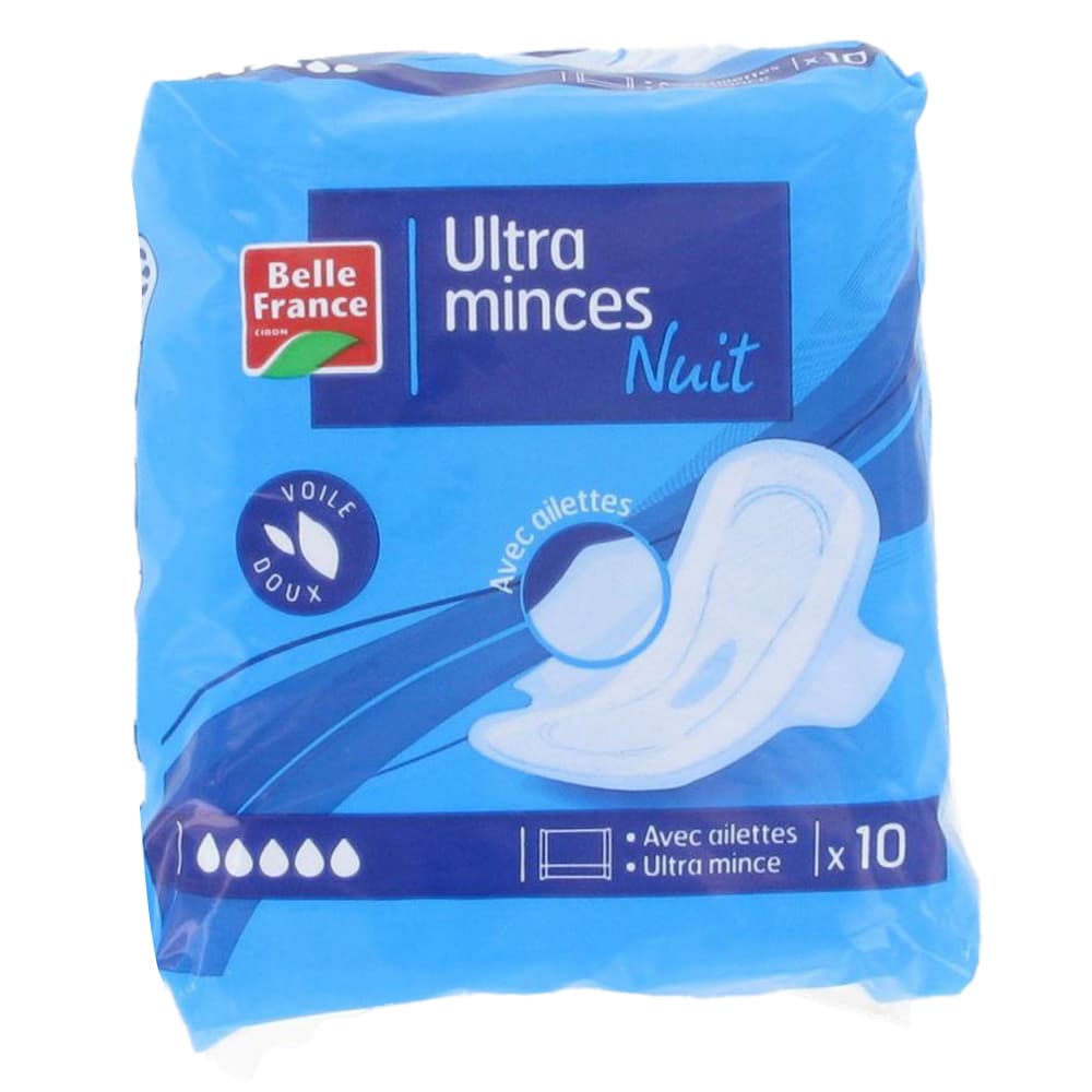 Ultra Thin Night Wing Pad - Belle France