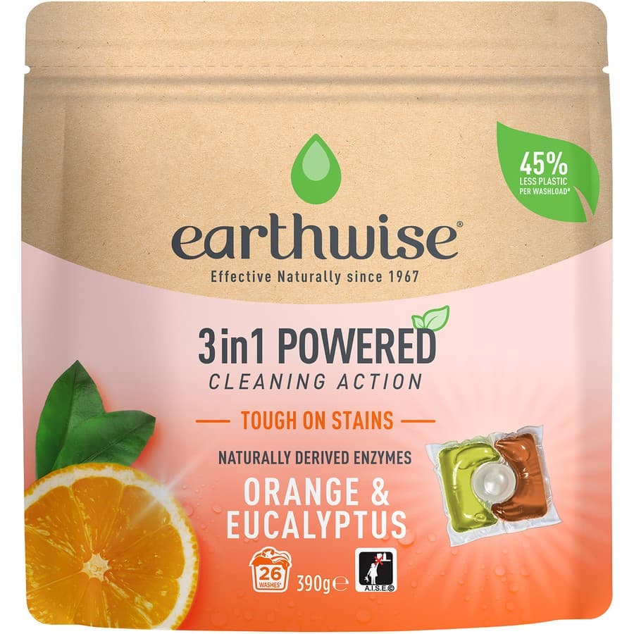 Orange & Eucalyptus Capsules Laundry Detergent - Earthwise