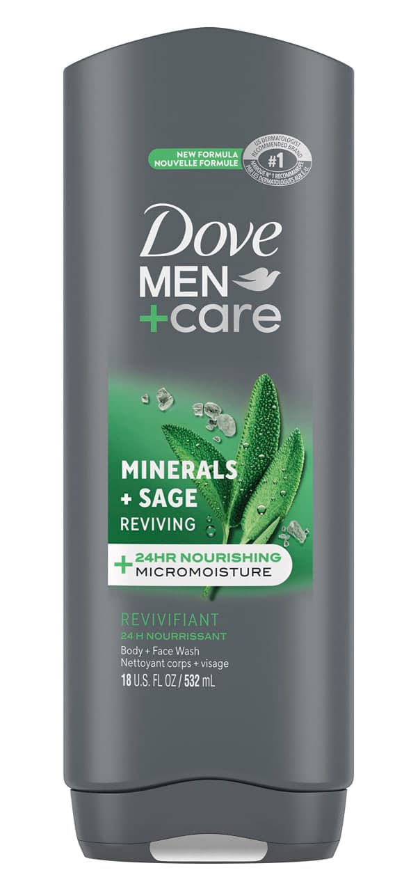 Minerals Sage Reviving Face Body Wash