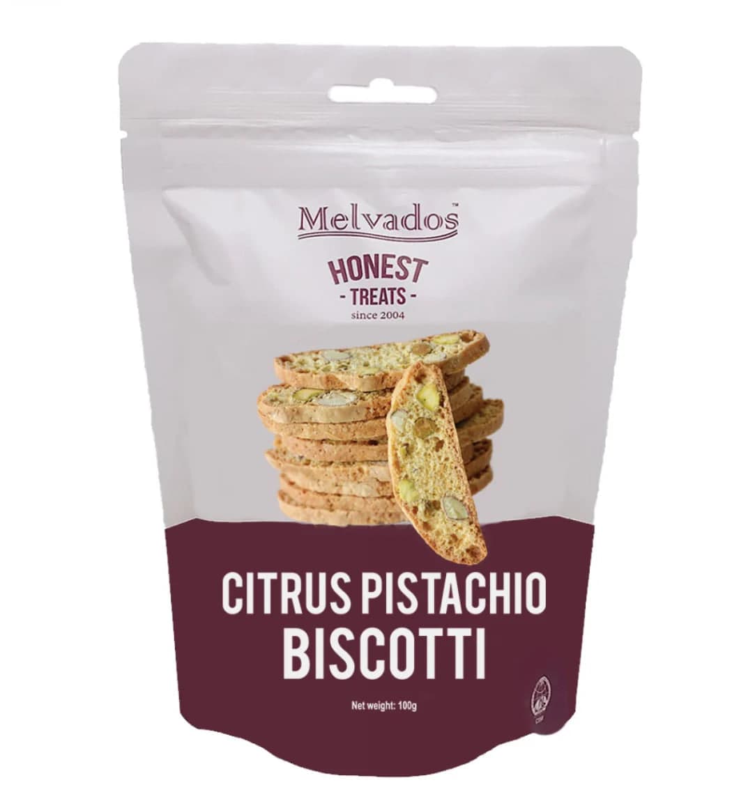 Citrus Pistachio Biscotti
