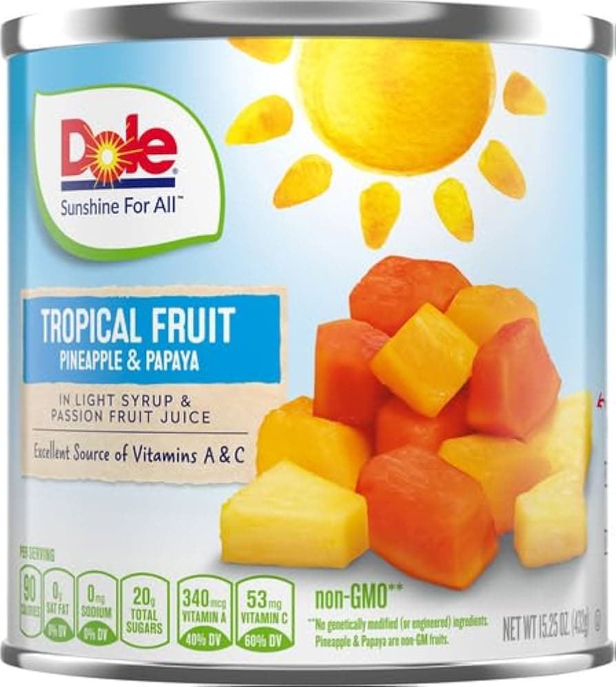 Tropical Fruits Pineapple & Papaya - Dole