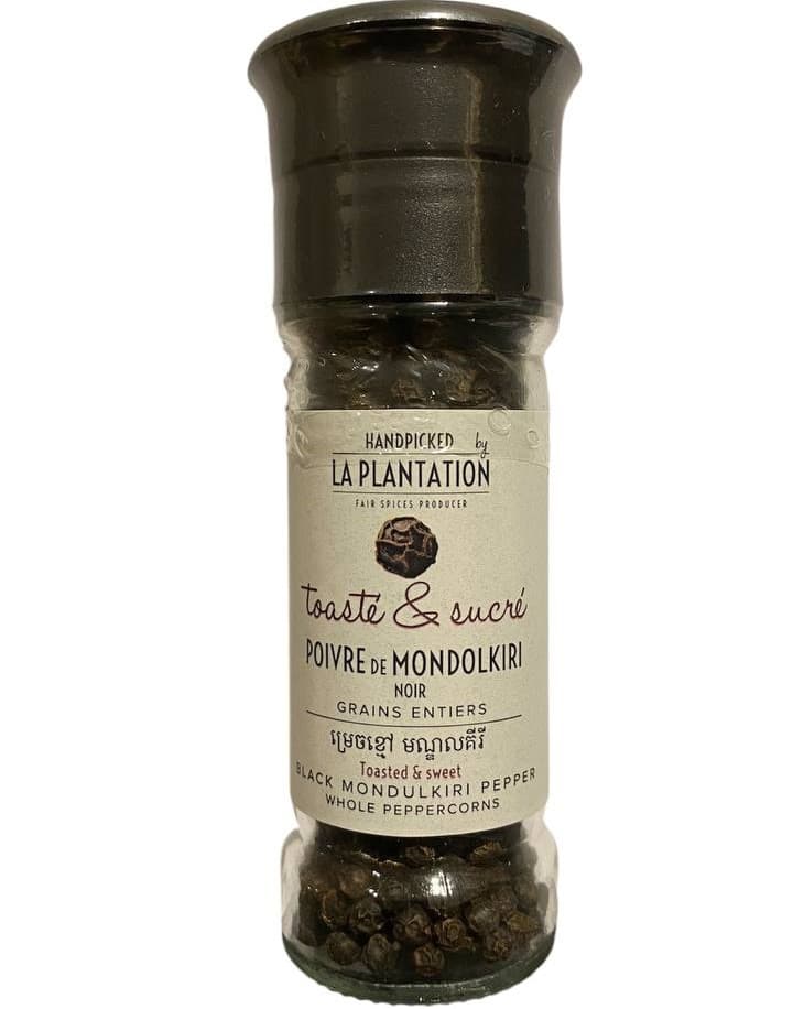 Mondulkiri Black Pepper Grinder - La Plantation 1