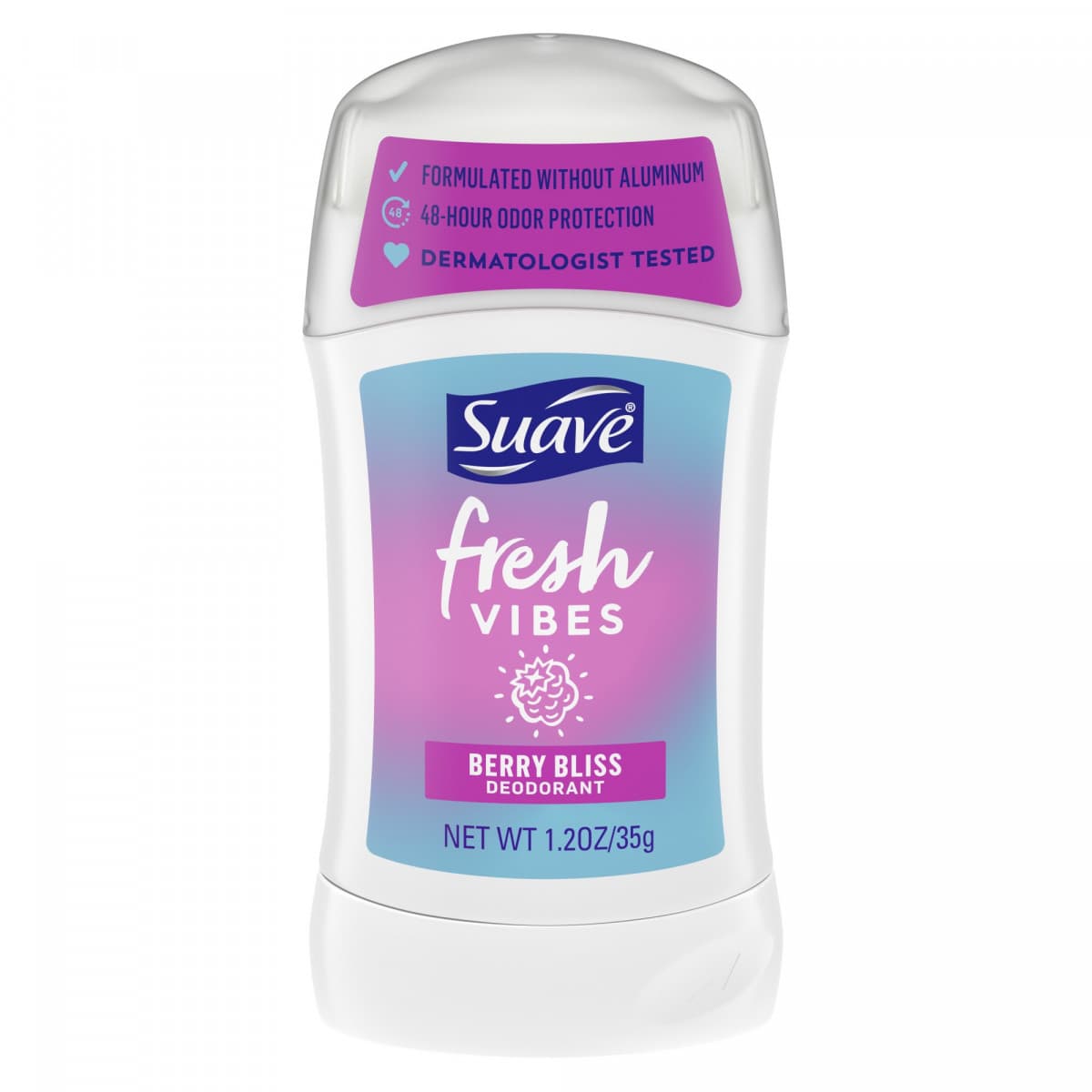 Fresh Vibes Berry Bliss Deodorant - Suave 1