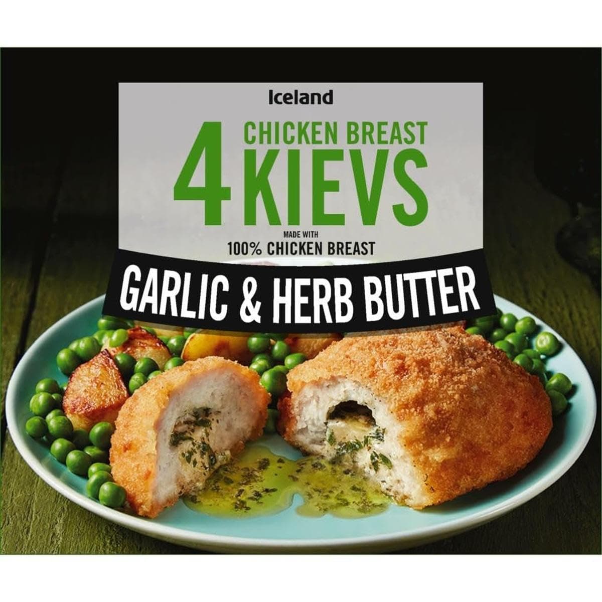 Chicken Breast Kievs with Garlic & Herb Butter