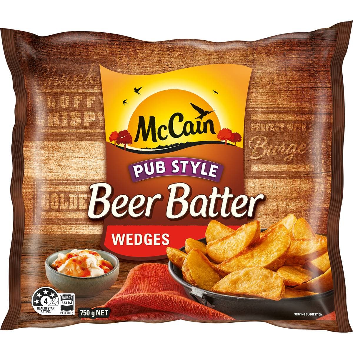 Pub Style Beer Batter Wedges