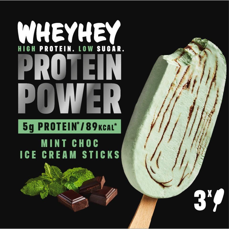 Protein Power Mint Choc Ice Cream Sticks - Wheywhey