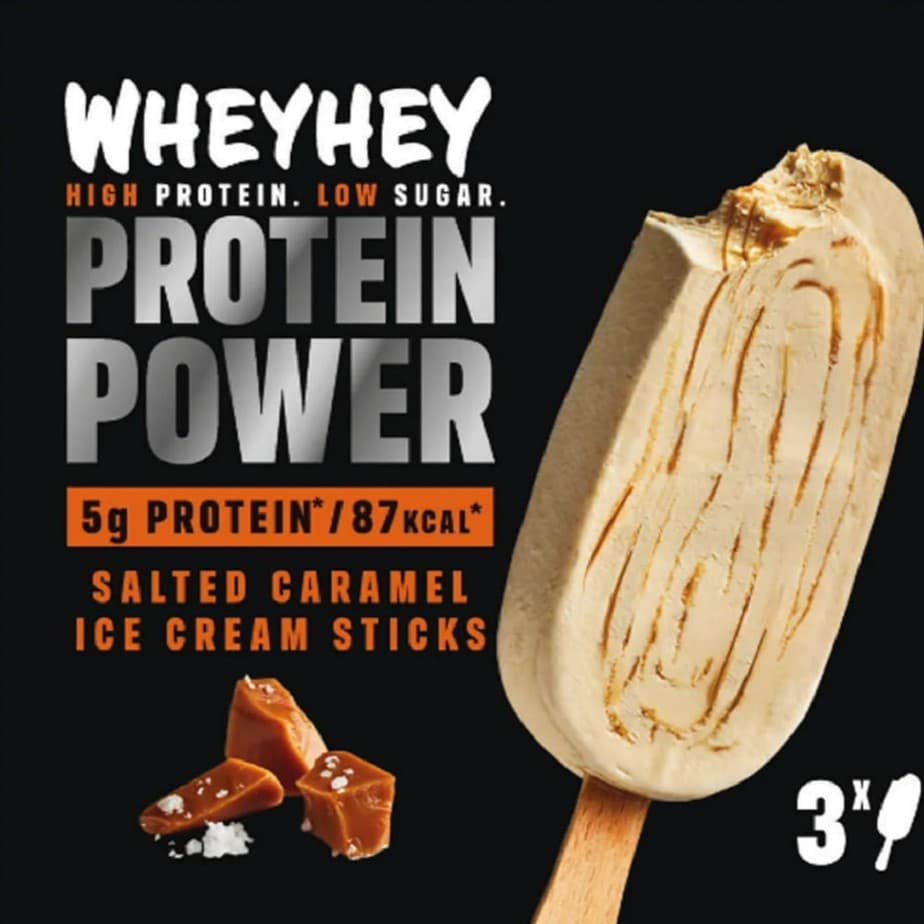 Salted Caramel Ice Cream Sticks - Wheywhey