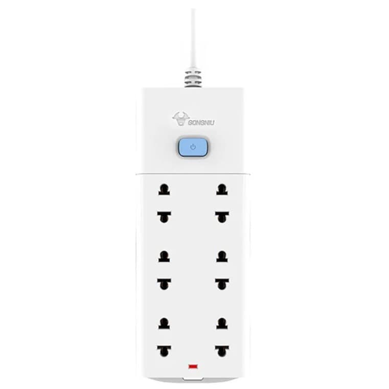 Multi-function Power 5m 6 Sockets 1 Switch 2500W - Gongniu