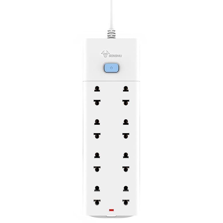 Multi-function Power 5m 8 Sockets 1 Switch 2500W - Gongniu