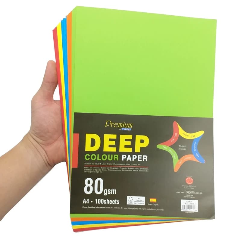 Deep Colour Paper A4 80GSM - Campap