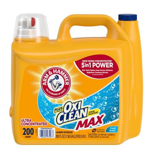 Ultra Concentrated Liquid Laundry Detergent with Oxi Clean - Arm and Hammer