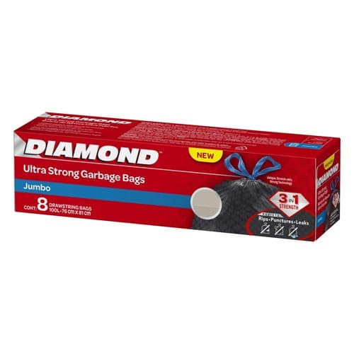 Ultra Strong Garbage Bags Jumbo