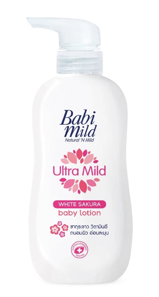 Ultra Mild White Sakura Baby Loion - Babi Mild