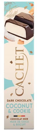 Dark Chocolate Coconut & Cookie Bar - Cachet 