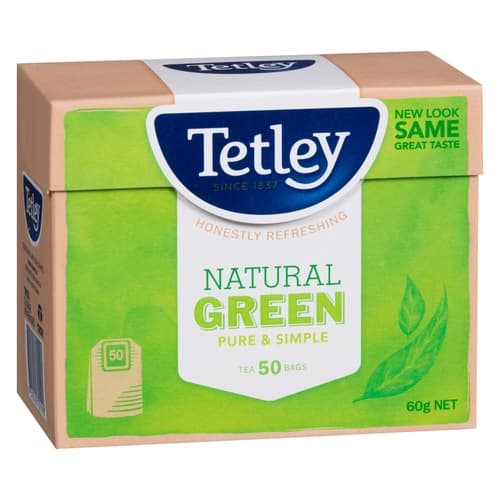 Natural Green Tea Sachet  Pure & Simple - Tetley