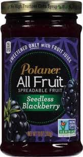 Spreadable Fruit Seedless Blackberry - Polaner 1