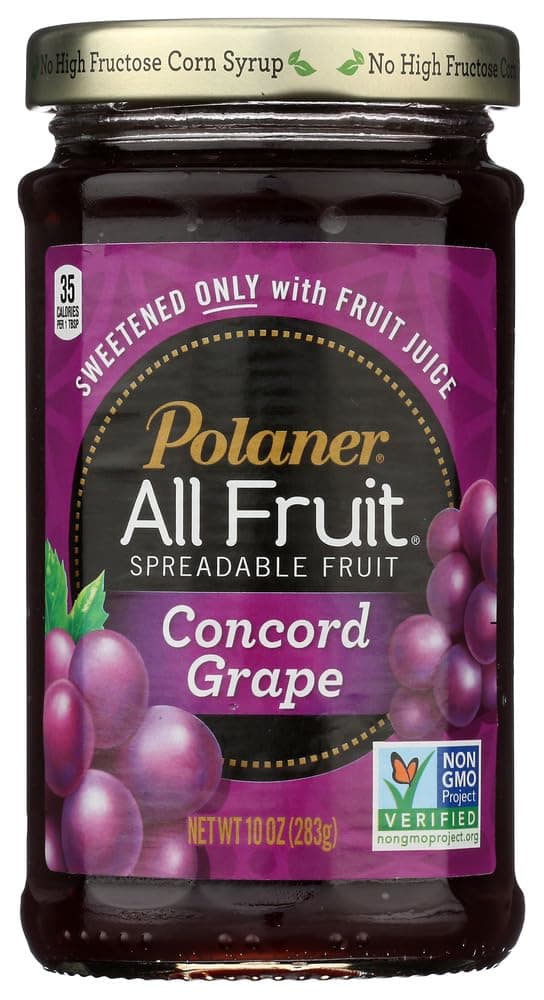 Spreadable Fruit Concord Grape - Polaner 1