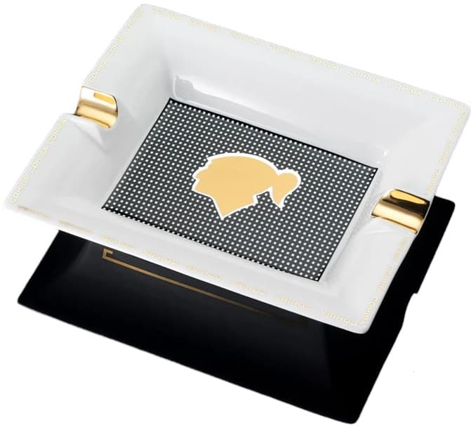Indian Head and Check Design Ashtray