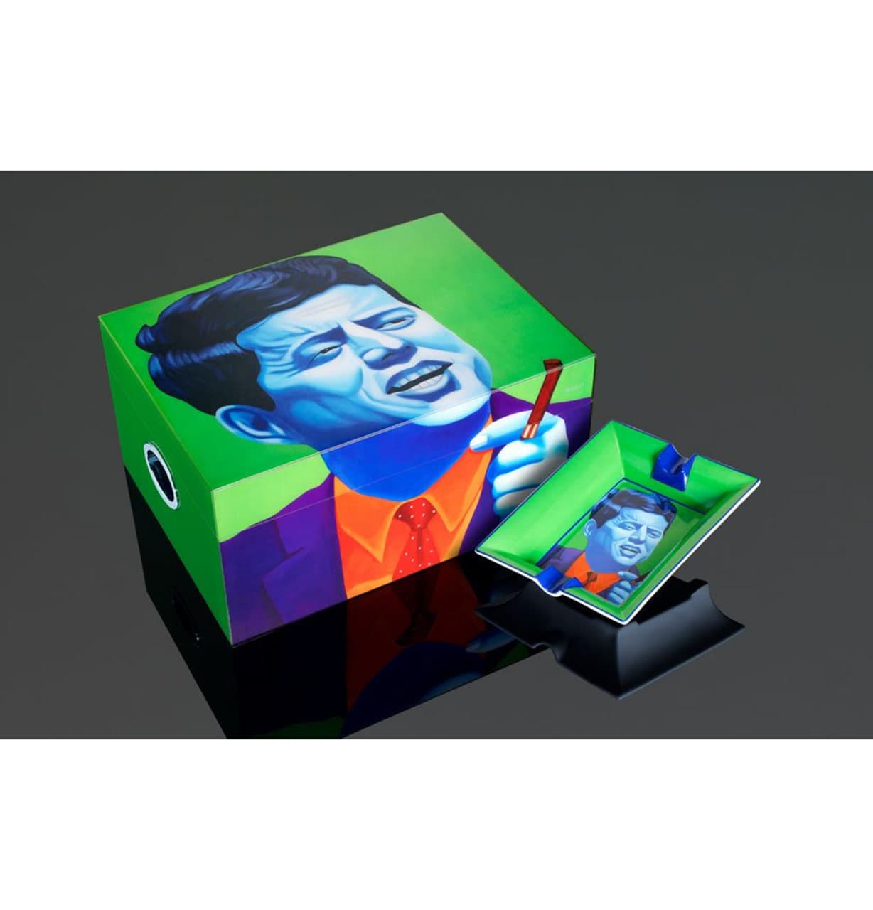 Siglo Cigar Humidor John F.Kennedy Set