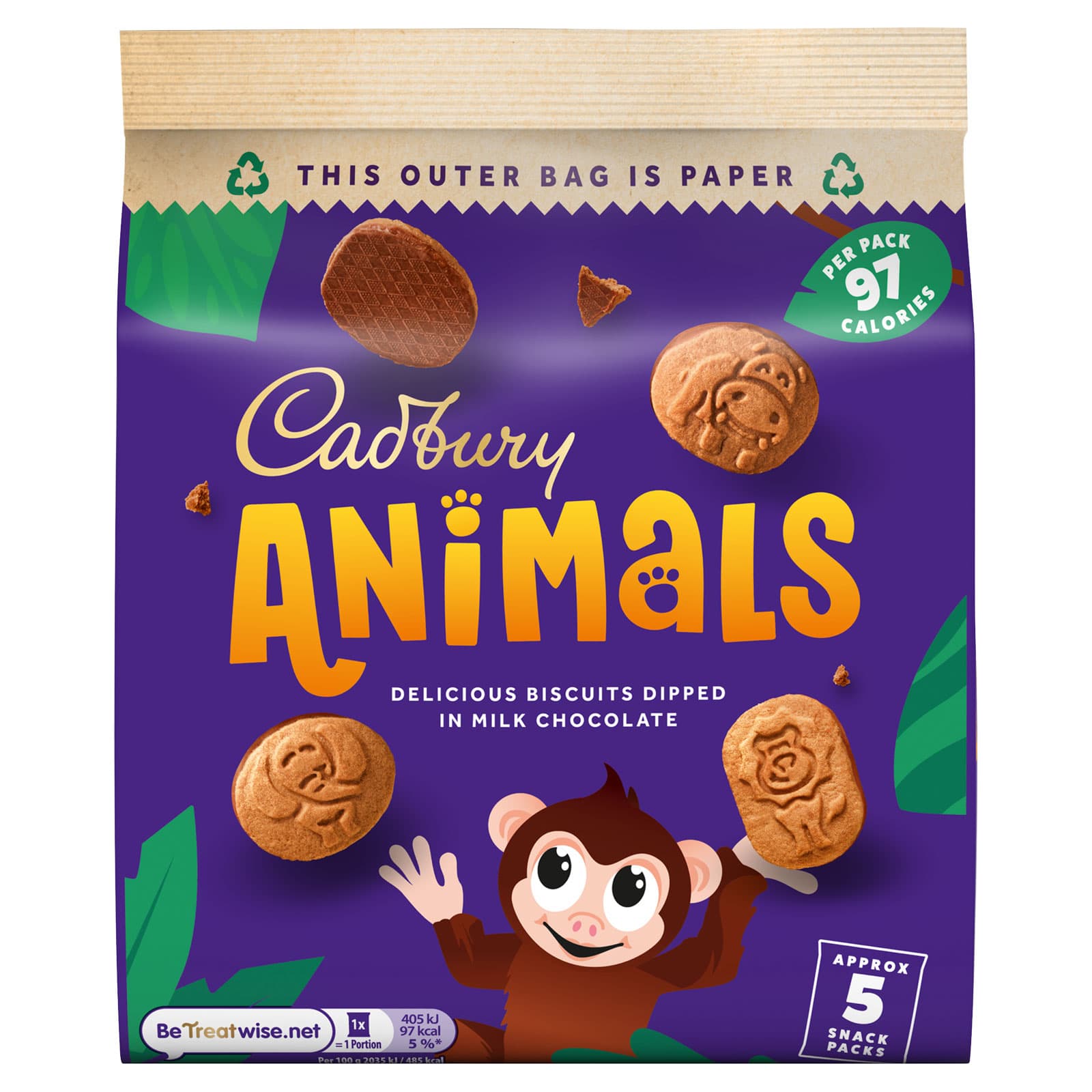Animals Biscuits Dipped in Chocolate - Cadbury