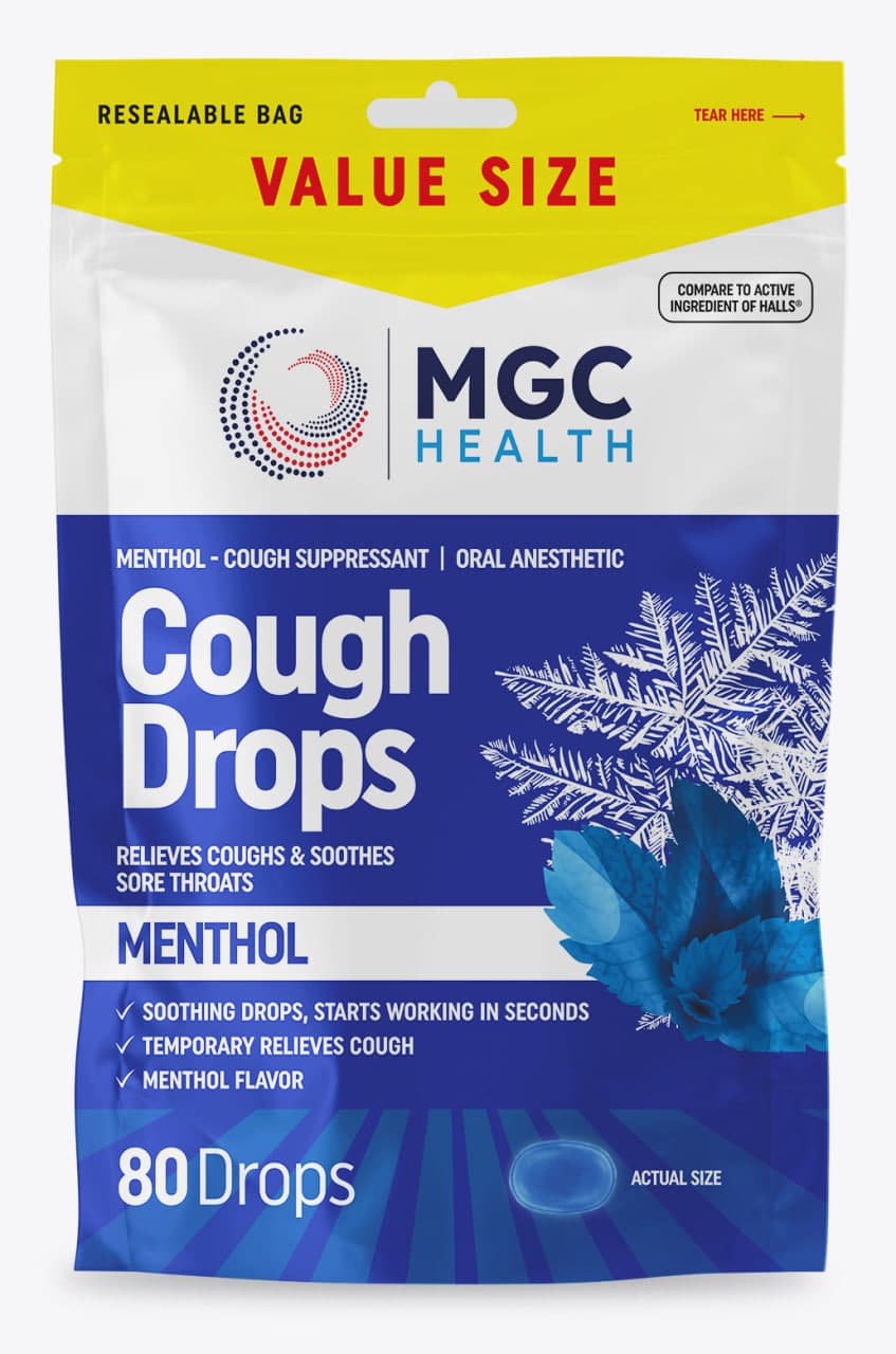 Cough Drops Menthol Throat - MGC Health