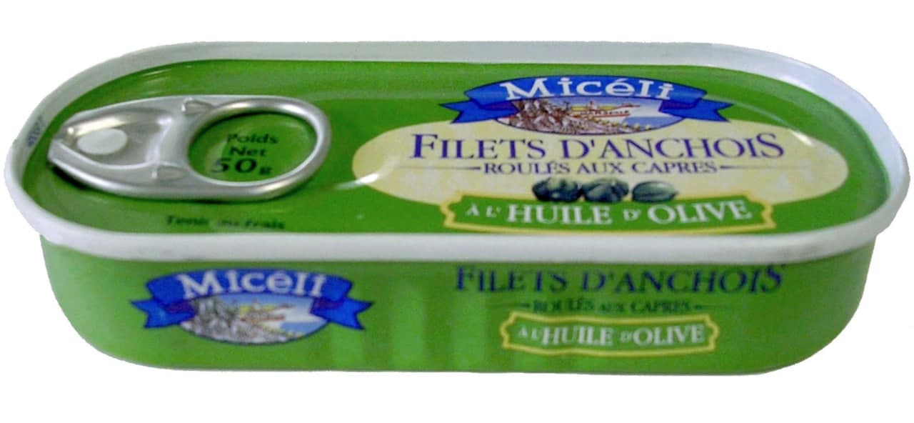Anchovy Fillet Rolled with Capers in Olive Oil - Miceli