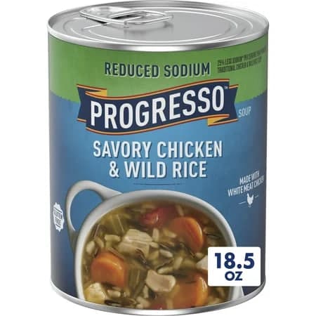 Reduced Sodium Savory Chicken & Wild Rice Soup - Progresso