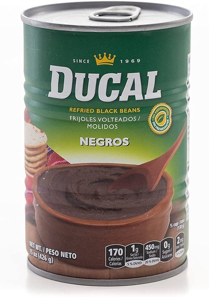 Refried Black Beans - Ducal