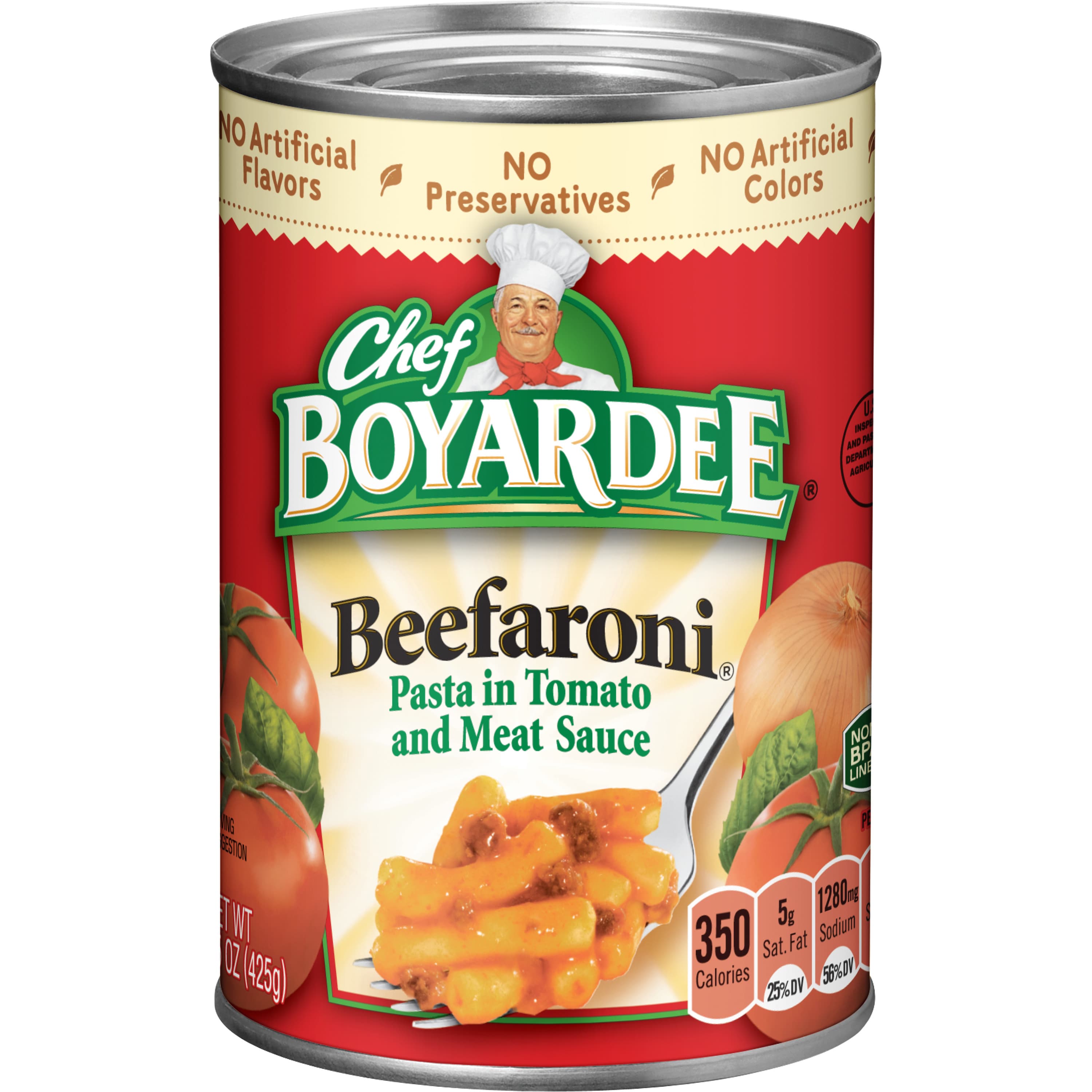 Beefaroni Pasta in Tomato and Meat Sauce - Chef Boyardee