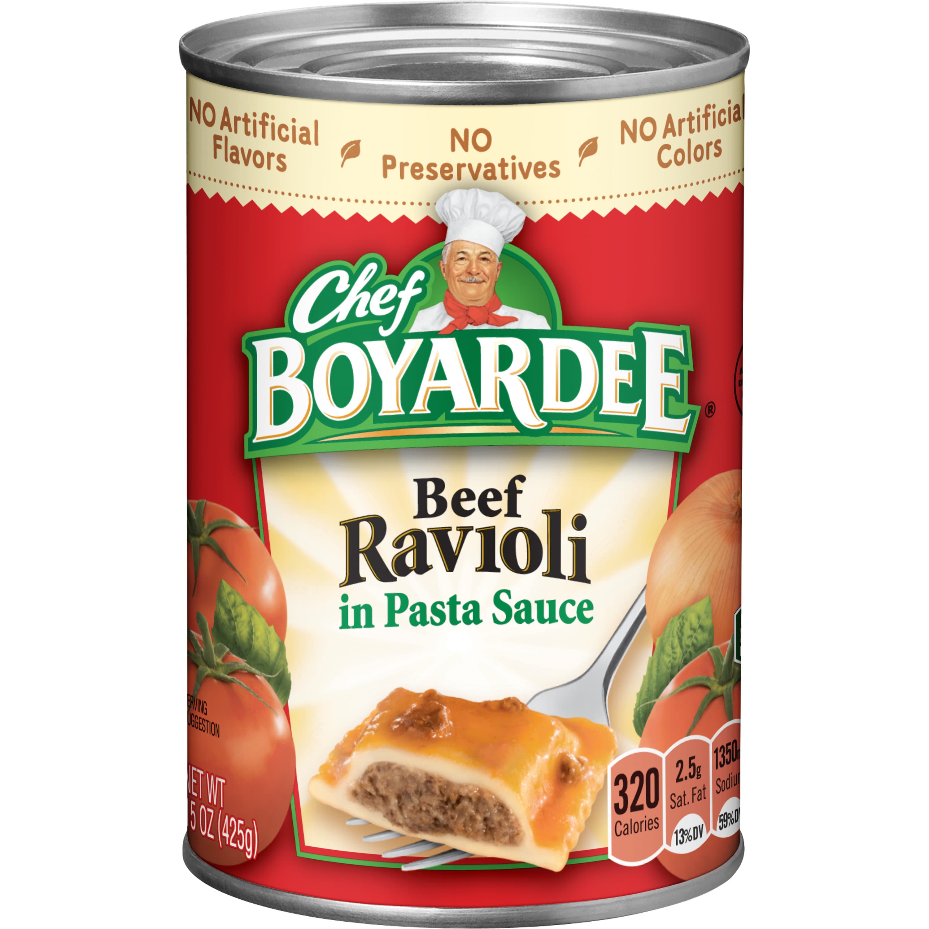 Beef Ravioli in Pasta Sauce - Chef Boyardee
