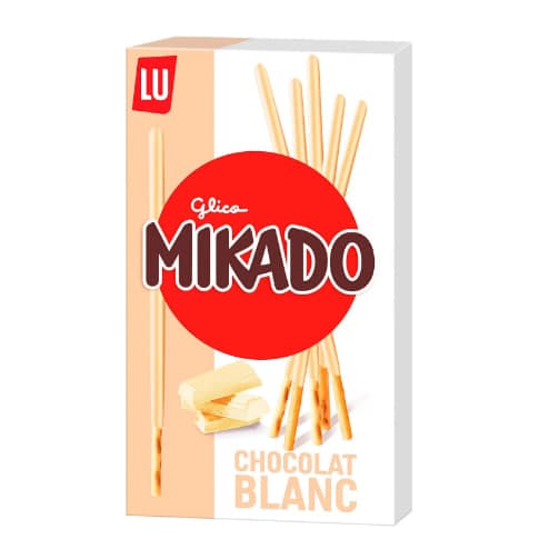 White Chocolate Biscuit Sticks - Mikado