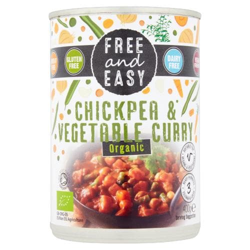 Organic Chickpea & Vegetable Curry - Free and Easy