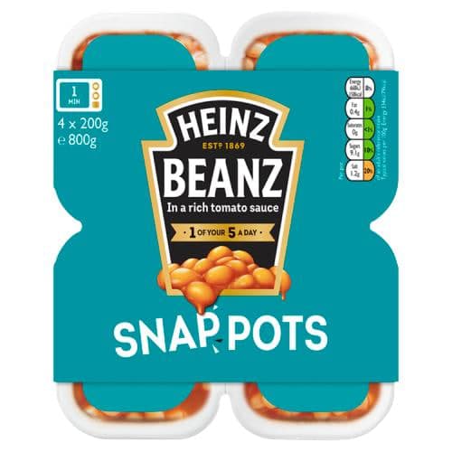 Beanz in Rich Tomato Sauce Snap Pots