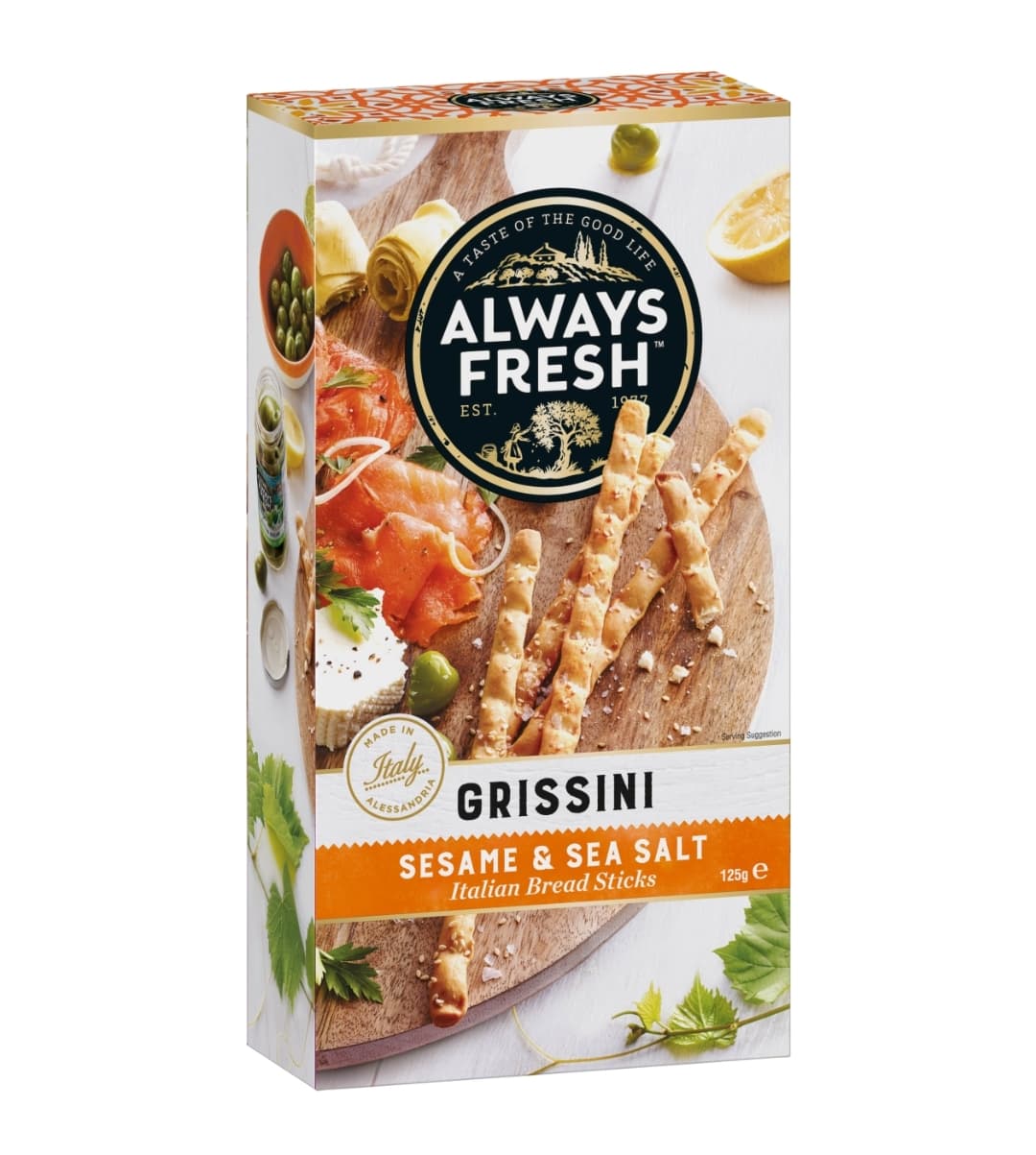 Grissini Sesame & Sea Salt Italian Bread Sticks