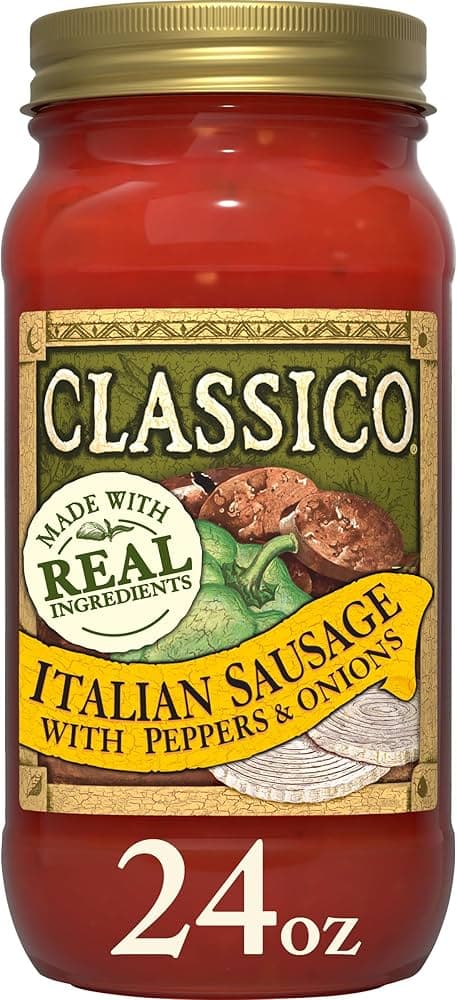 Italian Sausage with Peppers & Onion Pasta Sauce - Classico 1