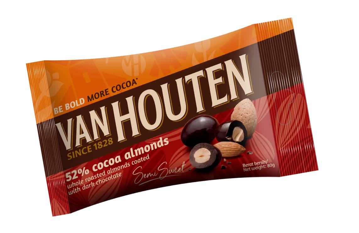 Almonds with Cacao Semi Sweet - Van Houten